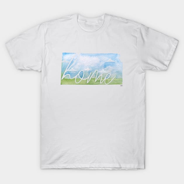 Kansas Home State T-Shirt by RuthMCreative